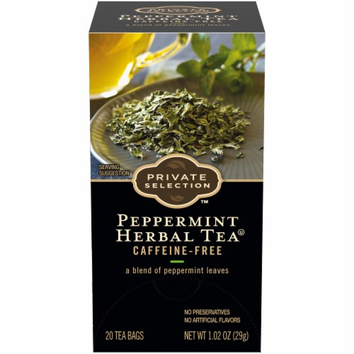 Private Selection™ Peppermint Herbal Tea Bags Perspective: front
