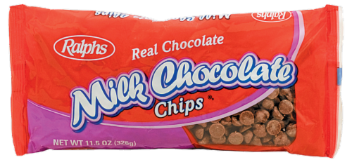 Ralphs Real Milk Chocolate Chips Perspective: front