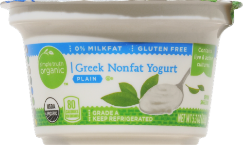 Simple Truth Organic™  Plain Greek Nonfat Yogurt Perspective: front