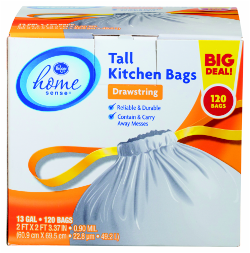 Kroger® Large Drawstring 30 Gallon Trash Bags, 50 ct - Baker's