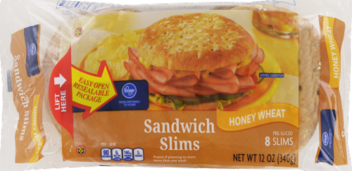 Kroger® Honey Wheat Sandwich Slims Perspective: front