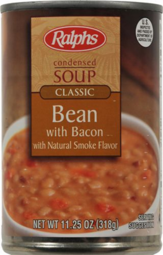 Ralphs Bean with Bacon Soup Perspective: front