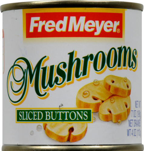 Fred Meyer® Sliced Buttons Mushrooms Perspective: front