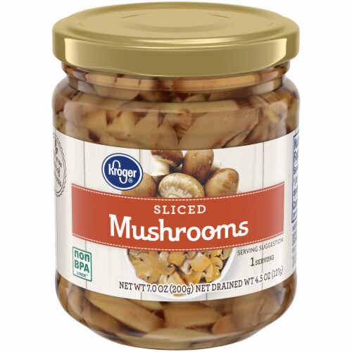 Kroger® Sliced Mushrooms Perspective: front