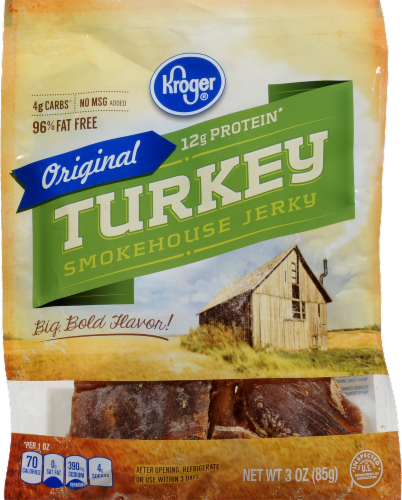Kroger® Turkey Smokehouse Jerky Perspective: front