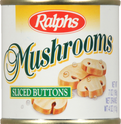 Ralphs Sliced Button Mushrooms Perspective: front