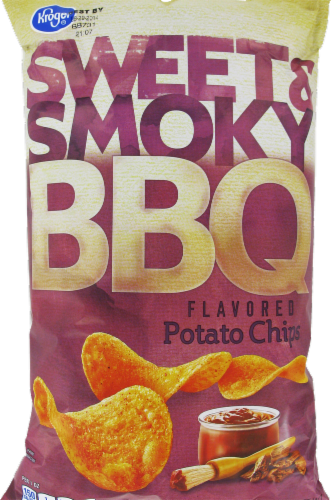 Kroger® Sweet & Smoky BBQ Potato Chips Perspective: front