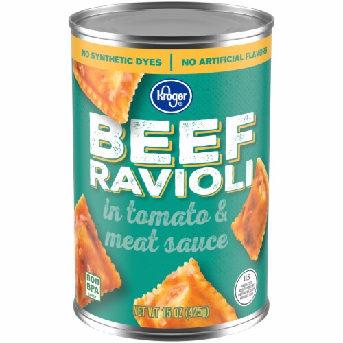 Kroger® Beef Ravioli in Tomato & Meat Sauce Perspective: front