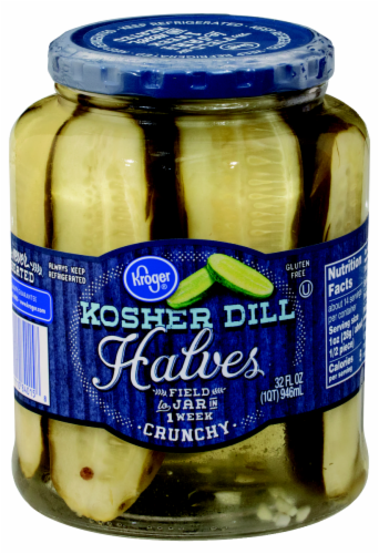 Kroger® Kosher Dill Halves Perspective: front