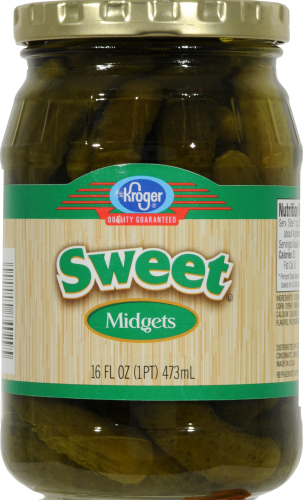 Kroger® Sweet Midget Pickles Perspective: front