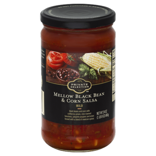 Private Selection™ Mild Mellow Black Bean & Corn Salsa Perspective: front