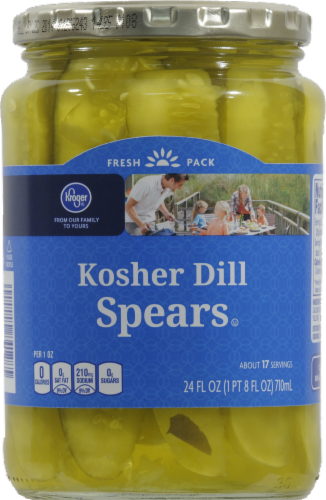 Kroger® Kosher Dill Pickle Spears Perspective: front