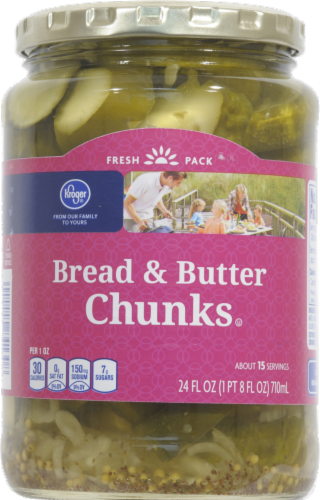 Kroger Bread Butter Pickle Chunks 24 Fl Oz Kroger