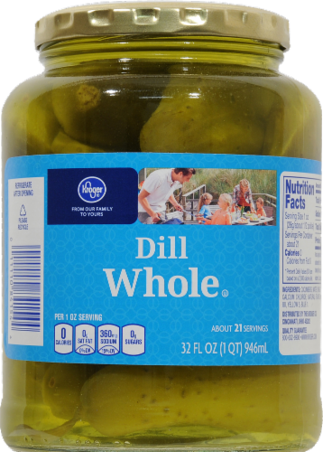 Kroger® Whole Dill Pickles Perspective: front