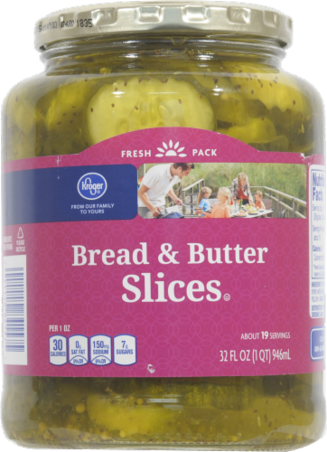 Kroger Bread Butter Pickle Slices 32 Fl Oz Pick N Save