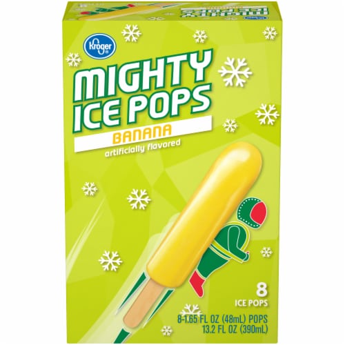 Kroger® Mighty Banana Ice Pops 8 Count Perspective: front