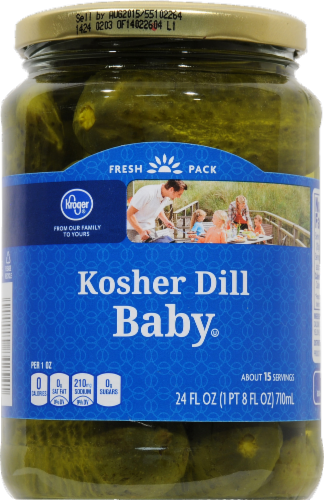 Fred Meyer® Baby Kosher Dill Pickles Perspective: front