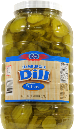 Kroger®  Hamburger Dill Pickle Chips Perspective: front