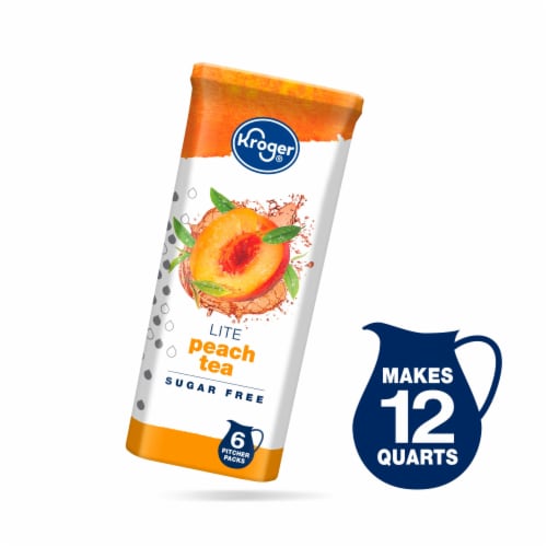 Kroger® Lite Peach Tea Drink Mix Perspective: front