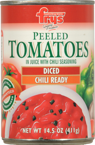 Fry's Peeled Diced Chili Ready Tomatoes Perspective: front