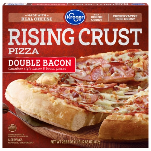 Kroger® Rising Crust Double Bacon Pizza Perspective: front