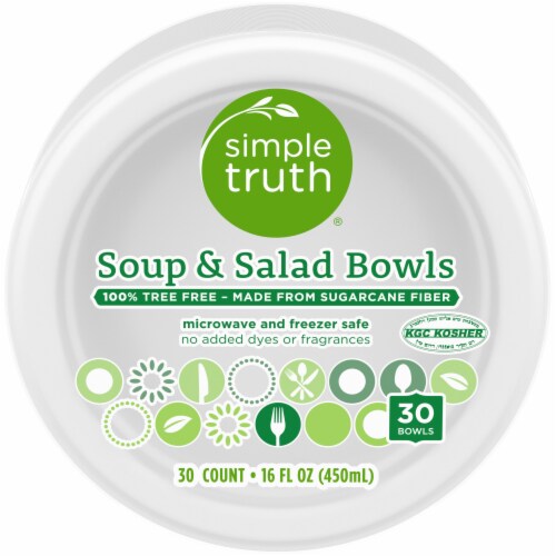 Simple Truth® Soup & Salad Disposable Bowls - 30 Pack Perspective: front