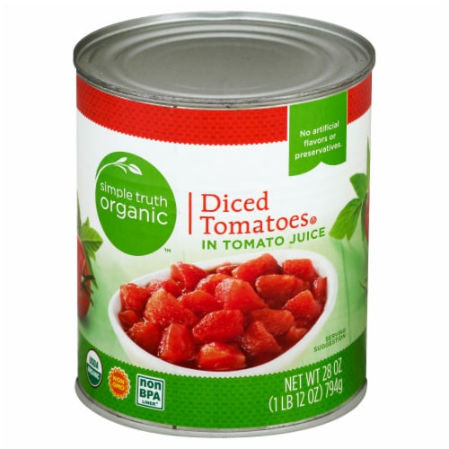 Simple Truth Organic® Diced Tomatoes Perspective: front