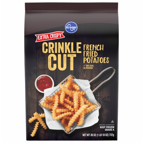 Kroger® Extra Crispy Crinkle Cut French Fries Perspective: front