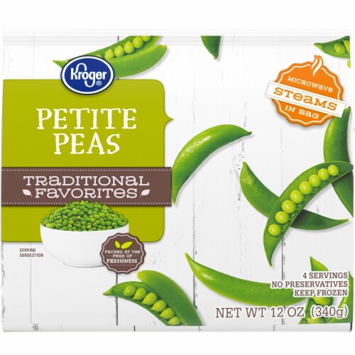Kroger® Traditional Favorites Frozen Peas Petite Perspective: front