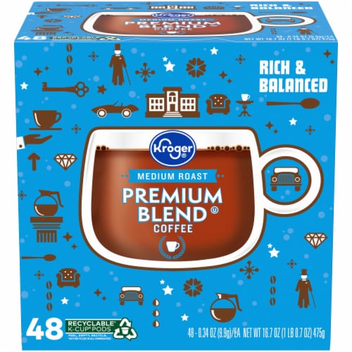 Kroger® Premium Blend Medium Roast K-Cup Coffee Pods, 48 ct - Kroger