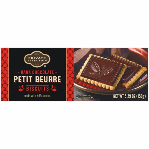 Private Selection® Dark Chocolate Petit Beurre Biscuits Perspective: front