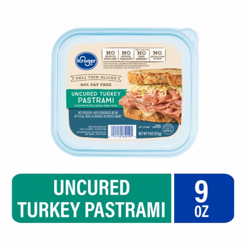 Kroger® Deli Thin Sliced Uncured Turkey Pastrami Perspective: front
