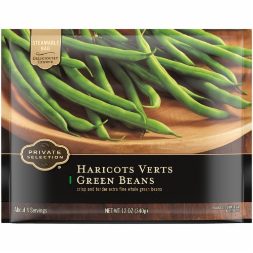 Private Selection™ Haricots Verts Green Beans Frozen Vegetables Perspective: front