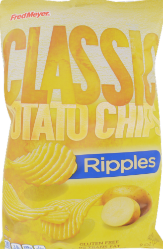 Fred Meyer Ridged Potato Chips Perspective: front