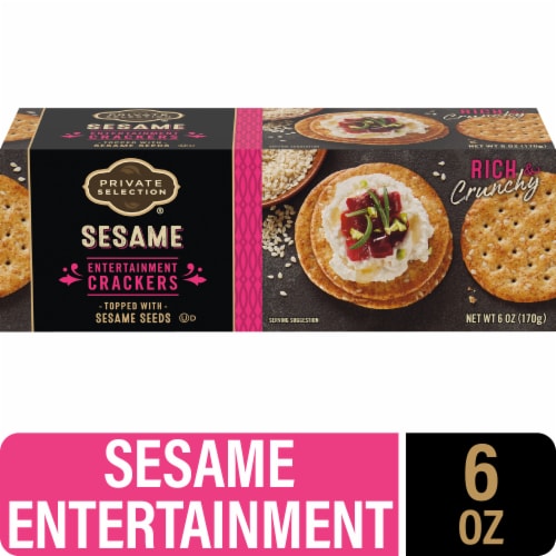 Private Selection® Sesame Entertainment Wheat Crackers Perspective: front