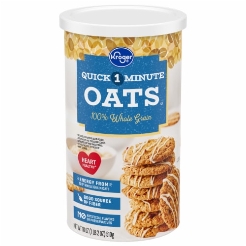 Kroger® Quick 1-Minute 100% Whole Grain Oats Perspective: front