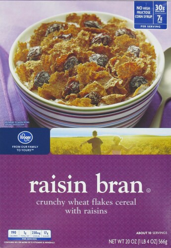 Kroger® Raisin Bran Cereal Perspective: front