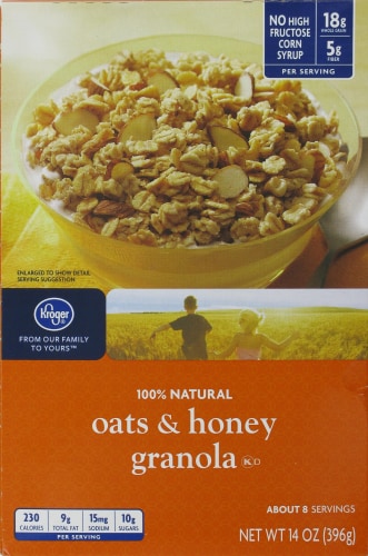 Kroger® Oats & Honey Granola Perspective: front