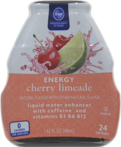 Kroger® Energy Cherry Limeade Liquid Water Enhancer Perspective: front