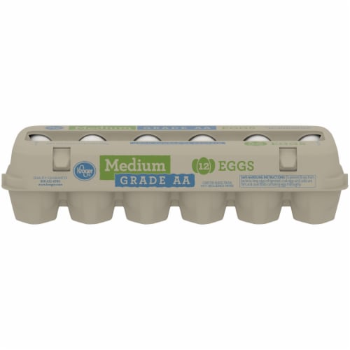Kroger® Medium Grade A White Eggs Perspective: front