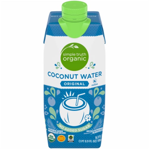 Simple Truth Organic® Original No Sugar Added Coconut Water Carton Perspective: front