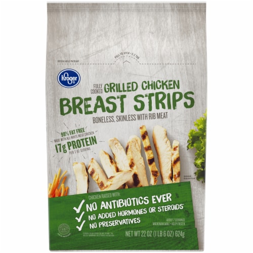 Kroger® Grilled Chicken Breast Strips Perspective: front