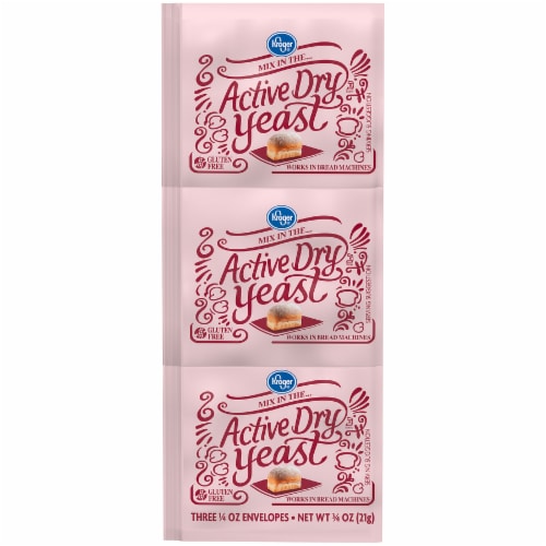 Kroger Kroger Active Dry Yeast 3 Ct 0 25 Oz