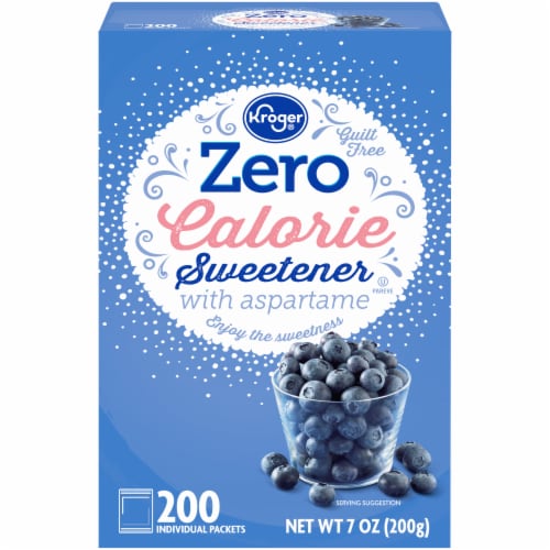Kroger® Zero Calorie Sweetener with Aspartame Packets Perspective: front