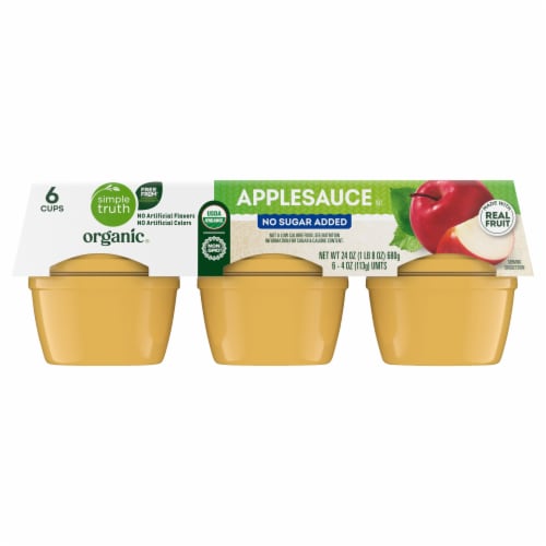 Simple Truth Organic™ Unsweetened Applesauce Cups Perspective: front