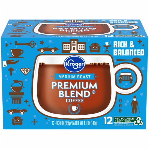 Kroger® Premium Blend Medium Roast Coffee Pods 12 Ct Fred Meyer 