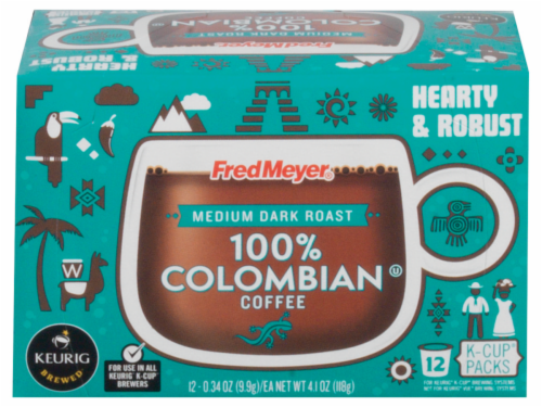 Fred Meyer® Medium Dark Roast Colombian Coffee Single Serve Pods Perspective: front