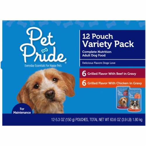 Pet Pride® Grilled Flavors Wet Dog Food Variety Pack, 12 ct / 5.3 oz