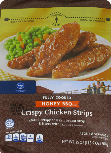Kroger® Honey BBQ Crispy Chicken Strips Perspective: front