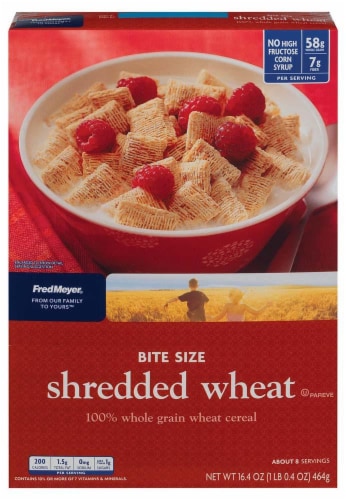 Fred Meyer® Bite Size Shredded Wheat Cereal Perspective: front